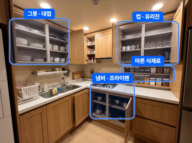 주방 홈바 서랍